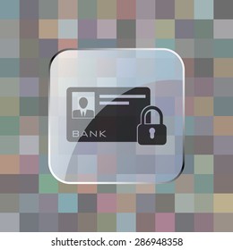 vector illustration of modern icon bank card