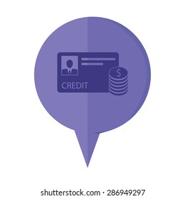 vector illustration of modern icon bank card