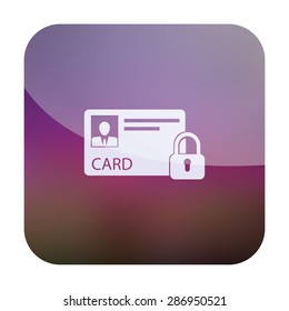 vector illustration of modern icon bank card
