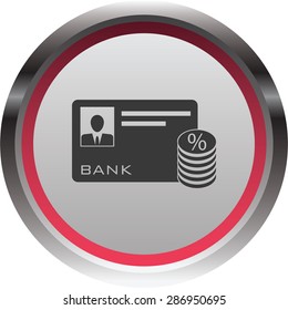 vector illustration of modern icon bank card