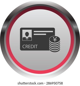 vector illustration of modern icon bank card