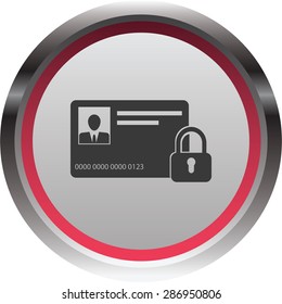 vector illustration of modern icon bank card