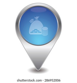 vector illustration of modern icon bank bag