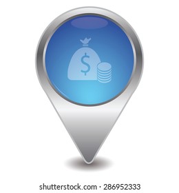 vector illustration of modern icon bank bag