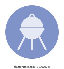 vector illustration of modern icon  barbecue