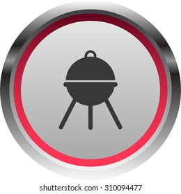 vector illustration of modern icon  barbecue