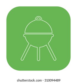 vector illustration of modern icon  barbecue