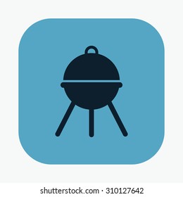 vector illustration of modern icon  barbecue