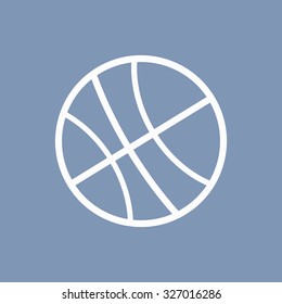 vector illustration of modern icon basketball