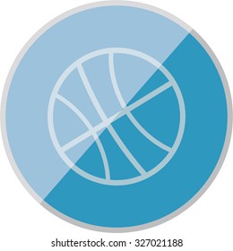 vector illustration of modern icon basketball