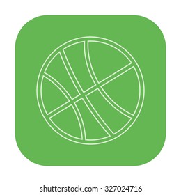 vector illustration of modern icon basketball