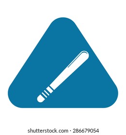 vector illustration of modern icon baton protection