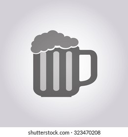 vector illustration of modern icon beer