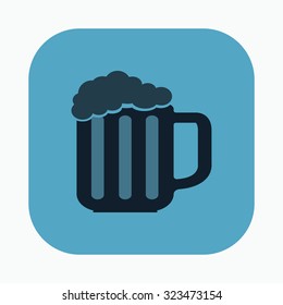 vector illustration of modern icon beer