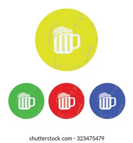 vector illustration of modern icon beer