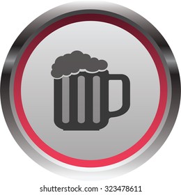 vector illustration of modern icon beer