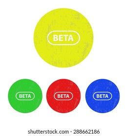 vector illustration of modern icon beta