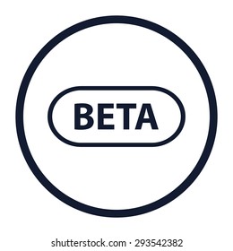 vector illustration of modern icon beta