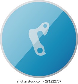 vector illustration of modern icon bicycle spare