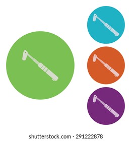 vector illustration of modern icon bicycle pump