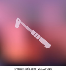 vector illustration of modern icon bicycle pump