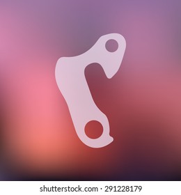 vector illustration of modern icon bicycle spare
