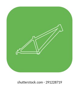 vector illustration of modern icon bicycle frame