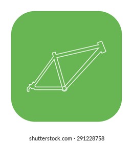 vector illustration of modern icon bicycle frame