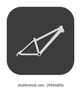 vector illustration of modern icon bicycle frame