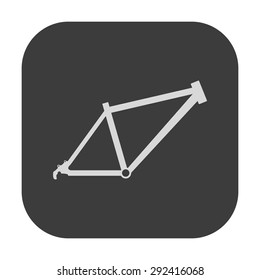 vector illustration of modern icon bicycle frame
