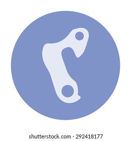 vector illustration of modern icon bicycle spare
