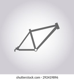 vector illustration of modern icon bicycle frame