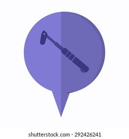 vector illustration of modern icon bicycle pump