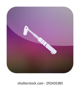 vector illustration of modern icon bicycle pump
