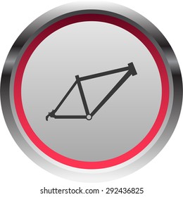 vector illustration of modern icon bicycle frame
