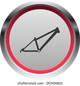 vector illustration of modern icon bicycle frame
