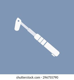 vector illustration of modern icon bicycle pump