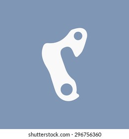 vector illustration of modern icon bicycle spare
