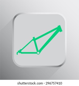 vector illustration of modern icon bicycle frame
