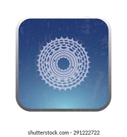 vector illustration of modern icon bike cassettes