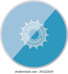 vector illustration of modern icon bike cassettes