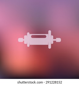 vector illustration of modern icon bike hub