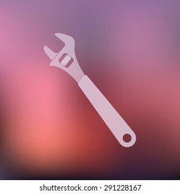 vector illustration of modern icon bike keys