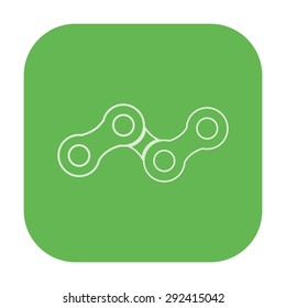 vector illustration of modern icon bike chains