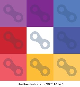 vector illustration of modern icon bike chains