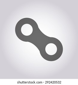 vector illustration of modern icon bike chains