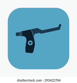 vector illustration of modern icon bike brakes