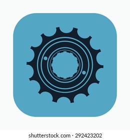 vector illustration of modern icon bike cassettes