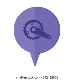 vector illustration of modern icon bike cassettes