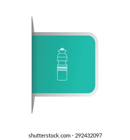 vector illustration of modern icon bike bottle
